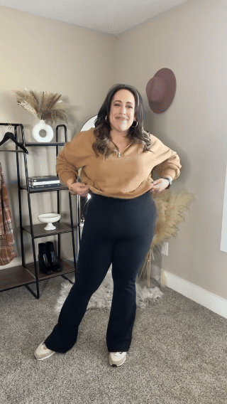 CalyraFit™ - High Waisted Tummy Control Flared Pants