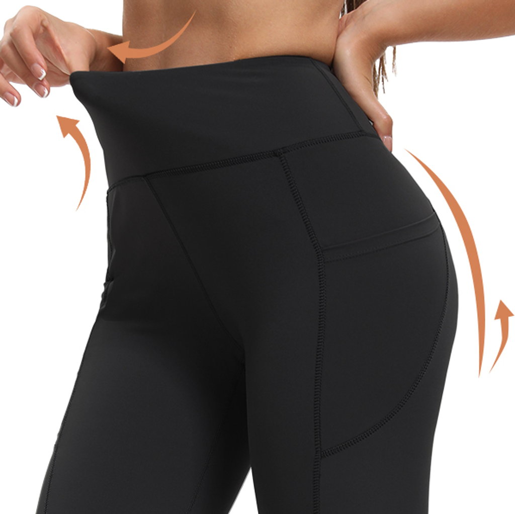 CalyraFit™ - High Waisted Tummy Control Flared Pants