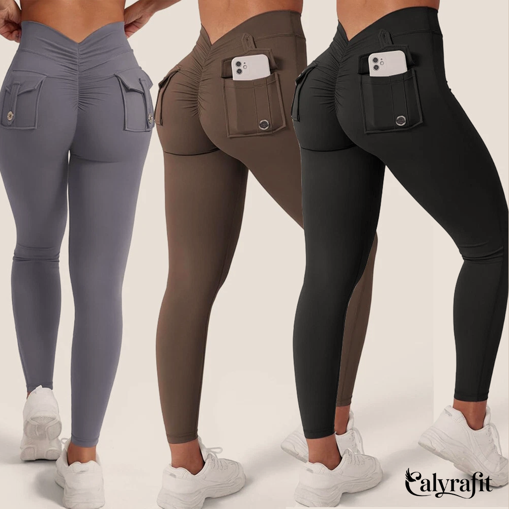 CalyraFit™ - Butt Lifting Cargo Leggings